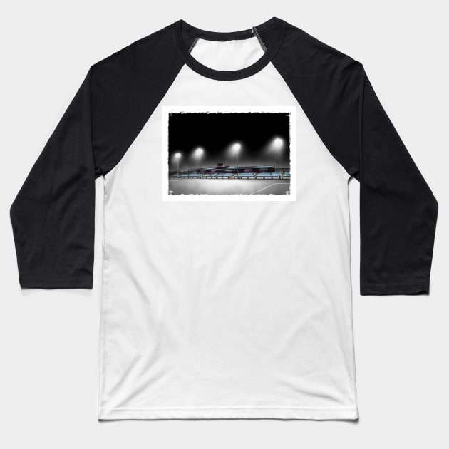 Weavers Park -  Drogheda United League of Ireland Football Artwork Baseball T-Shirt by barrymasterson